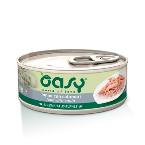 Oasy Specialità Naturale Tonno con Calamari 70gr Oasy Specialità Naturale Tonno con Calamari 70gr